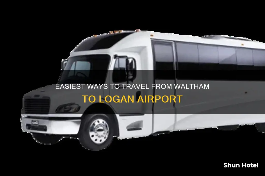 how to get from waltham to logan airport