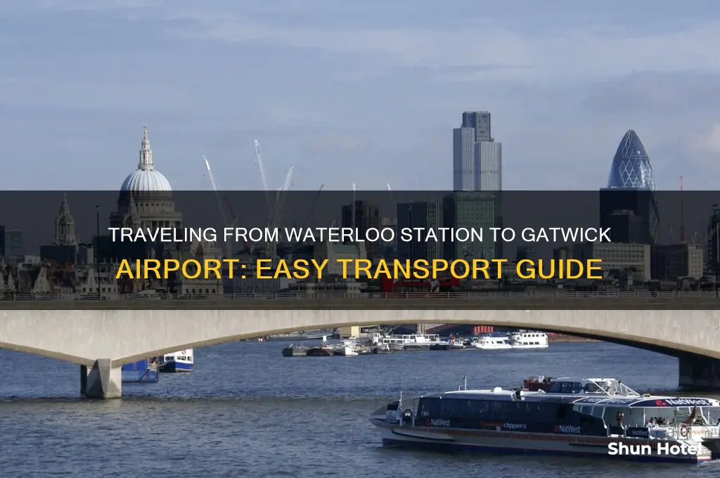 how to get from waterloo station to gatwick airport