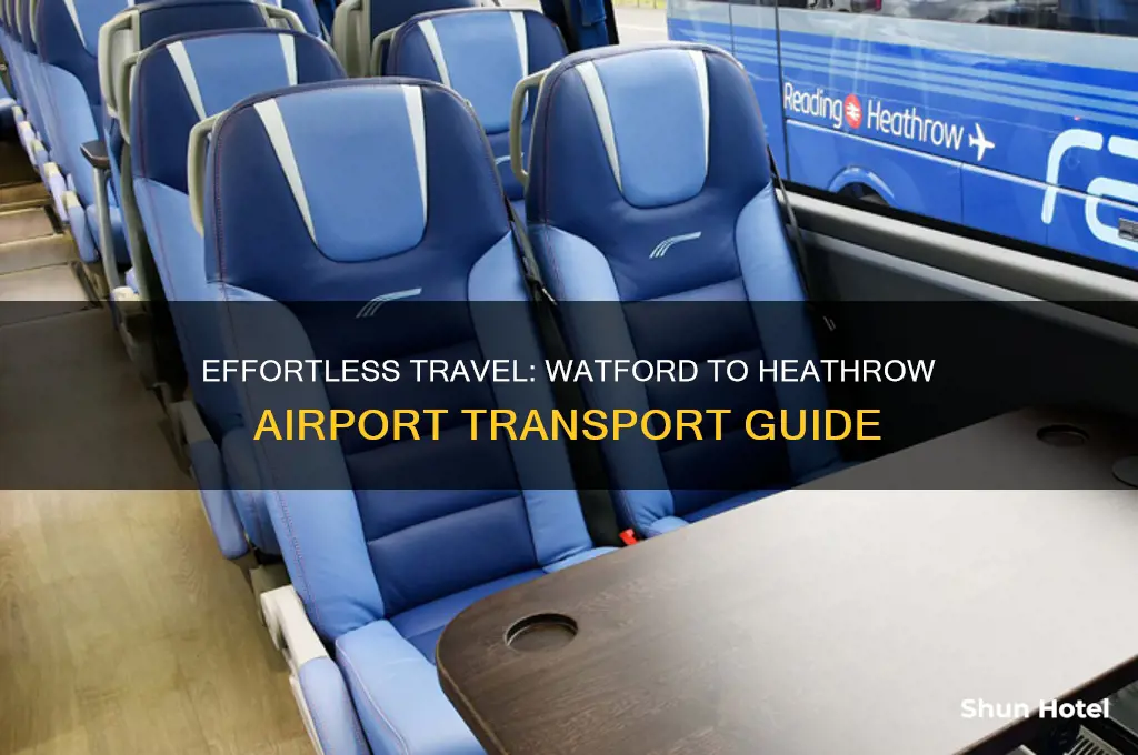 how to get from watford to heathrow airport
