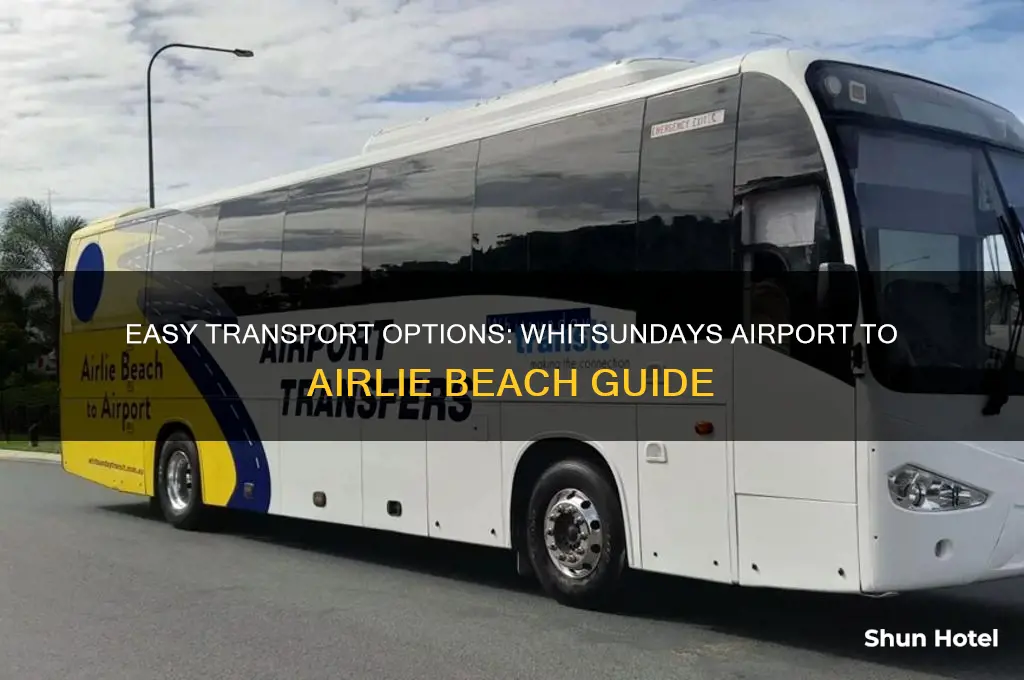 how to get from whitsundays airport to airlie beach