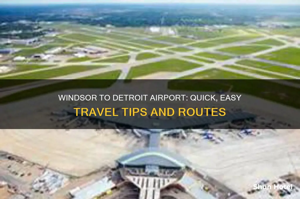 how to get from windsor to detroit airport