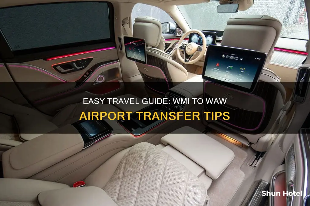 how to get from wmi to waw airport