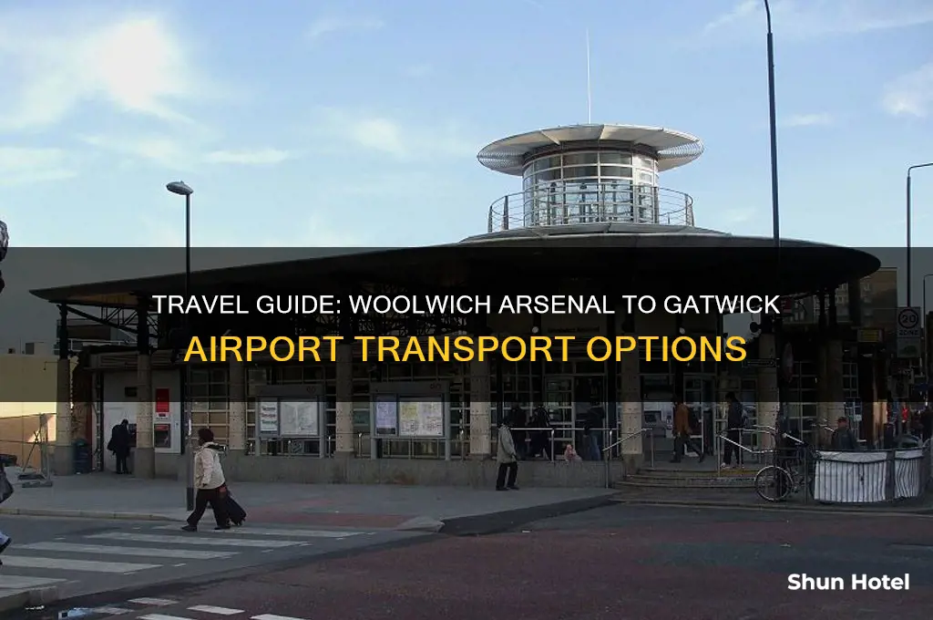 how to get from woolwich arsenal to gatwick airport