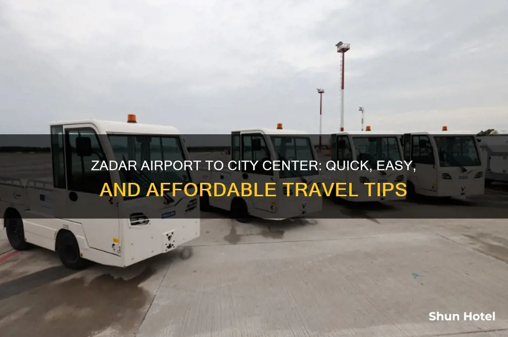 how to get from zadar airport to city center