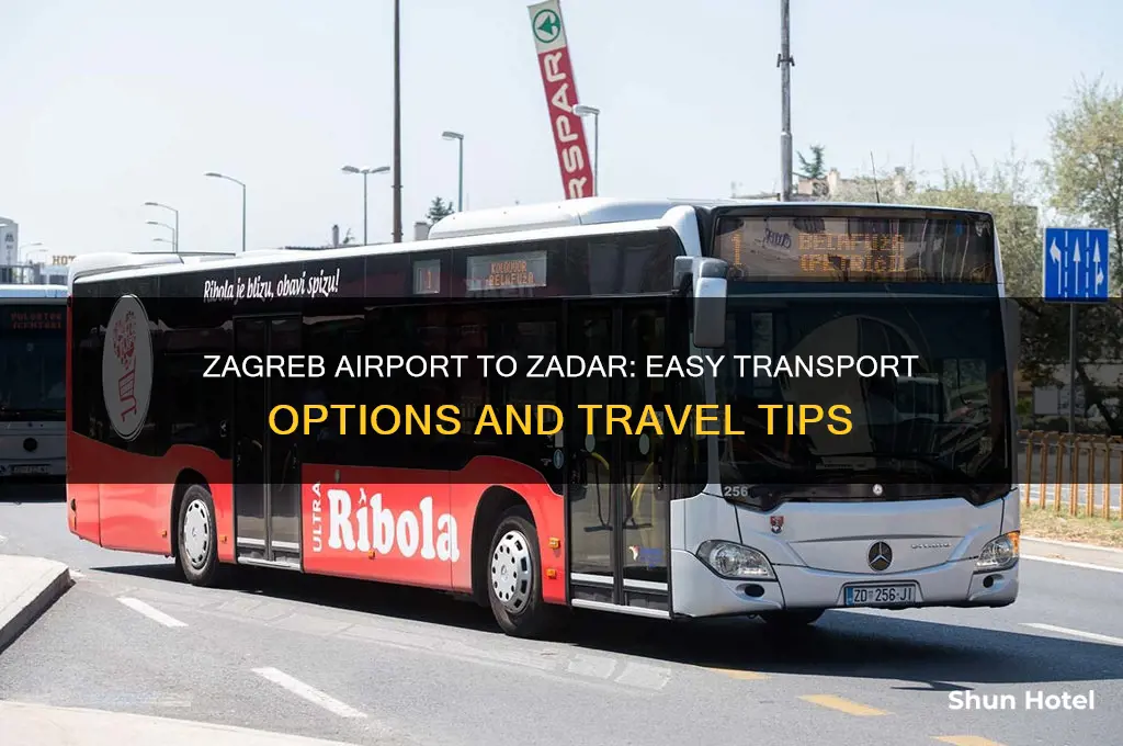 how to get from zagreb airport to zadar