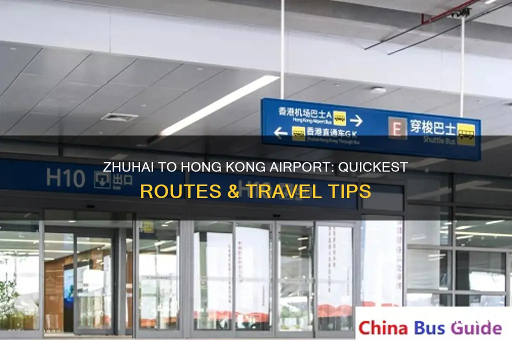 how to get from zhuhai to hong kong airport