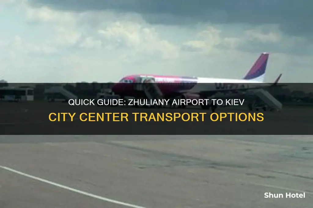 how to get from zhuliany airport to kiev