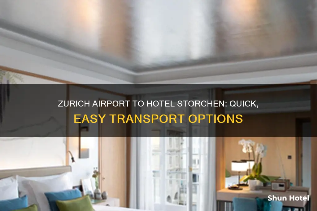 how to get from zurich airport to hotel storchen