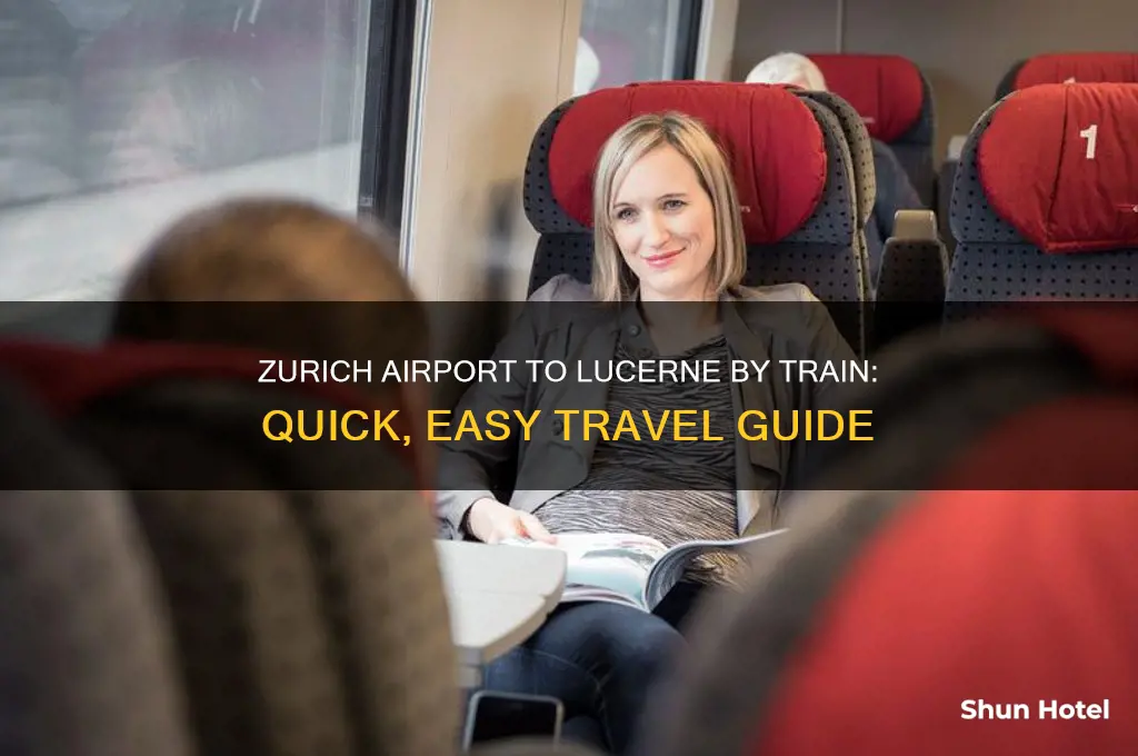 how to get from zurich airport to lucerne by train