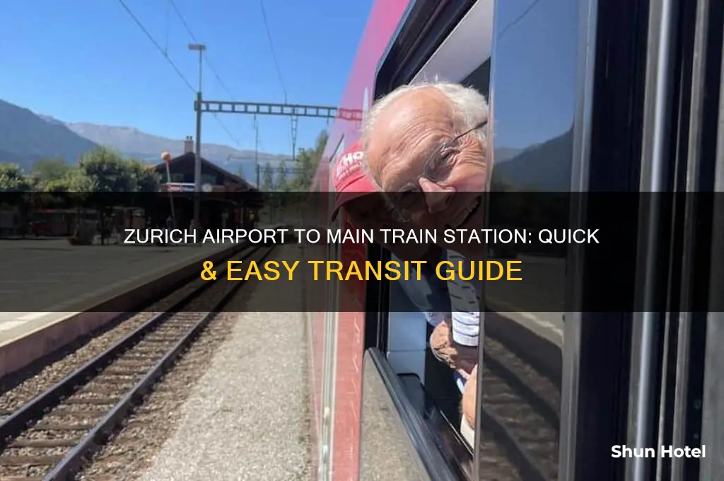 how to get from zurich airport to main train station
