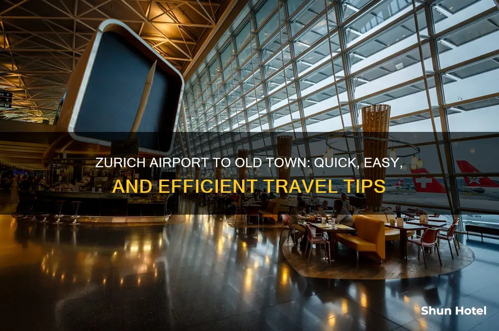how to get from zurich airport to old town