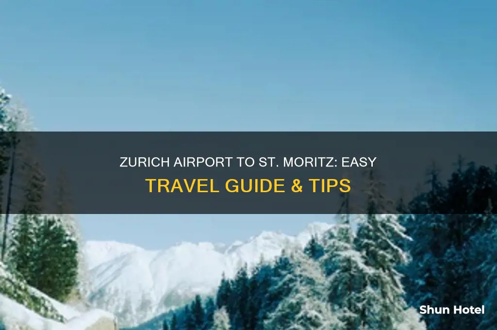 how to get from zurich airport to st moritz