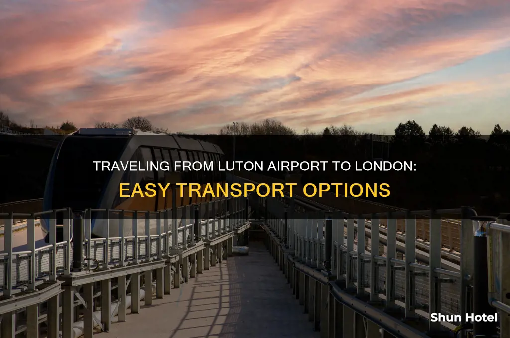 how to get from.luton airport to london