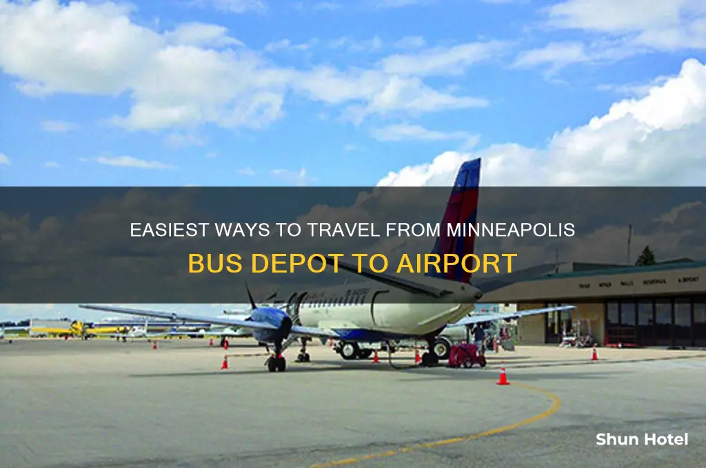 how to get from.minnapolis bis depot to airport
