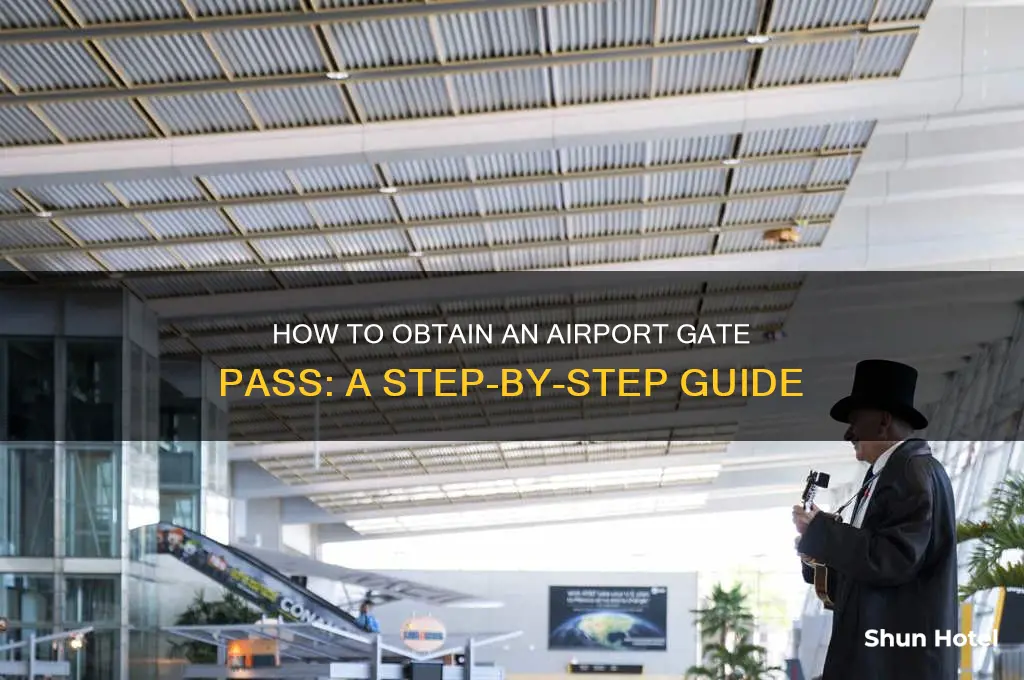 how to get gate pass for airport