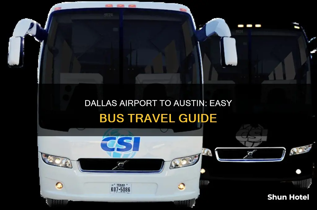 how to get gfrom dallas airport to austin via bus