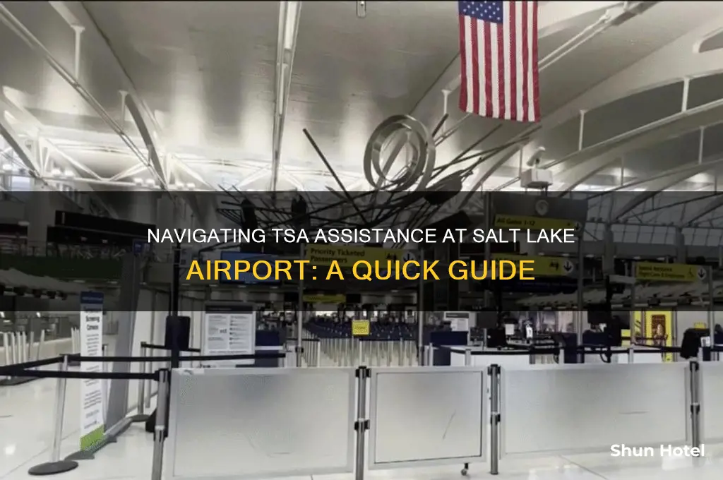 how to get help through tsa salt lake airport
