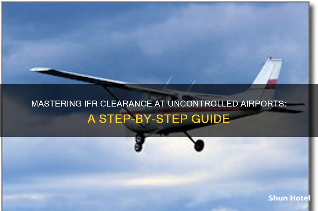 how to get ifr clearance at uncontrolled airport