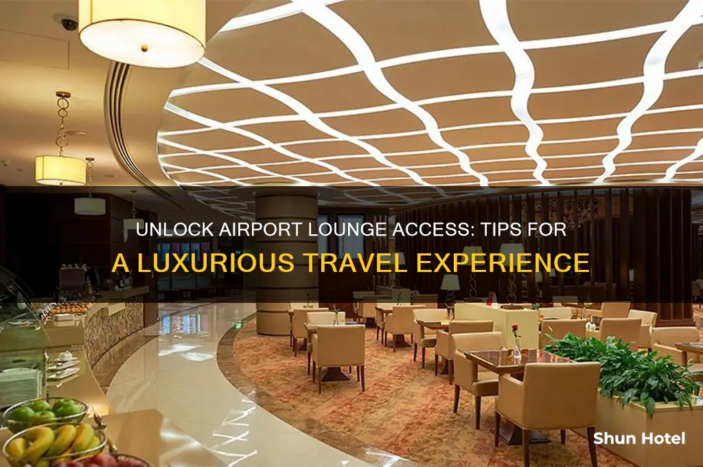 how to get in airport lounge