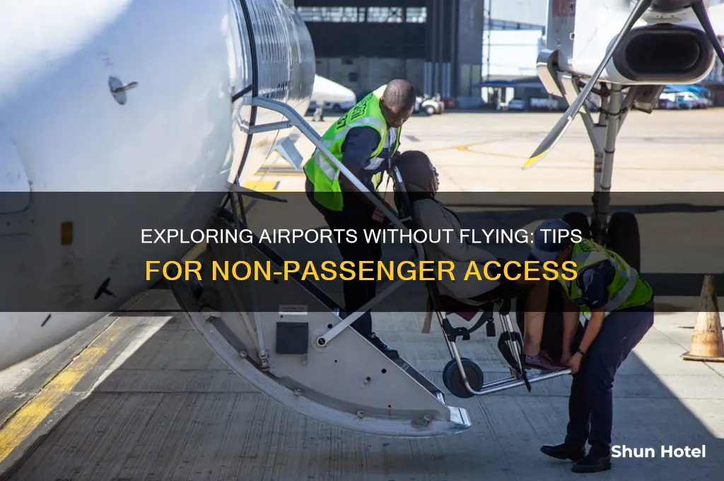 how to get in airport no flight