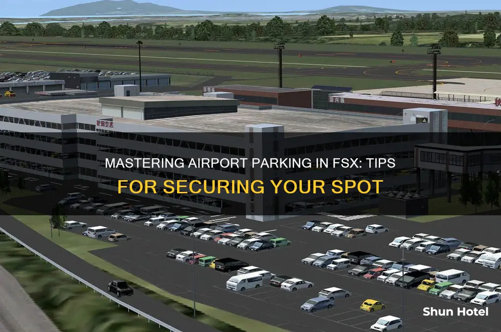 how to get in airport parking space in fsx