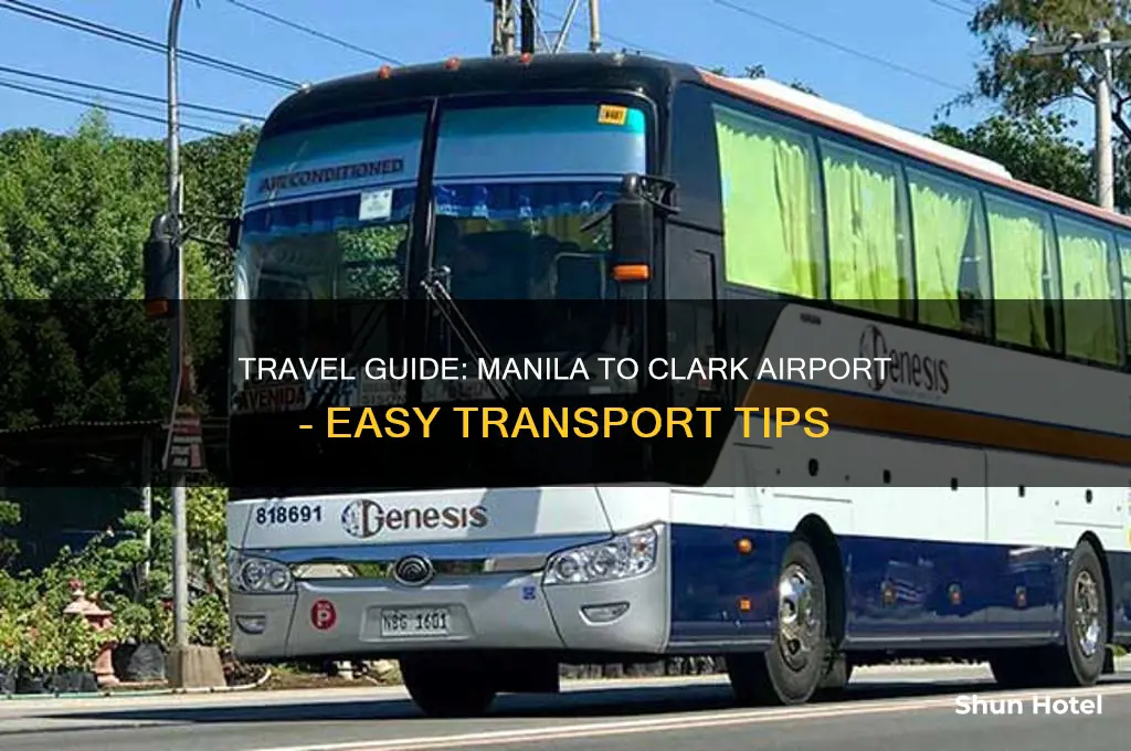 how to get in clark airport from manila
