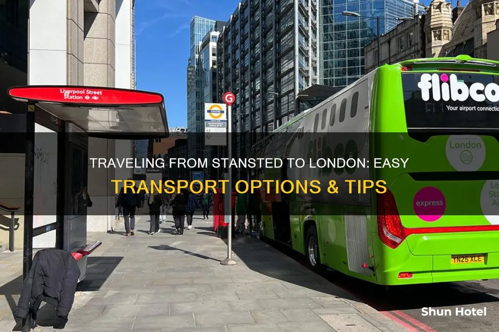 how to get in london from stansted airport