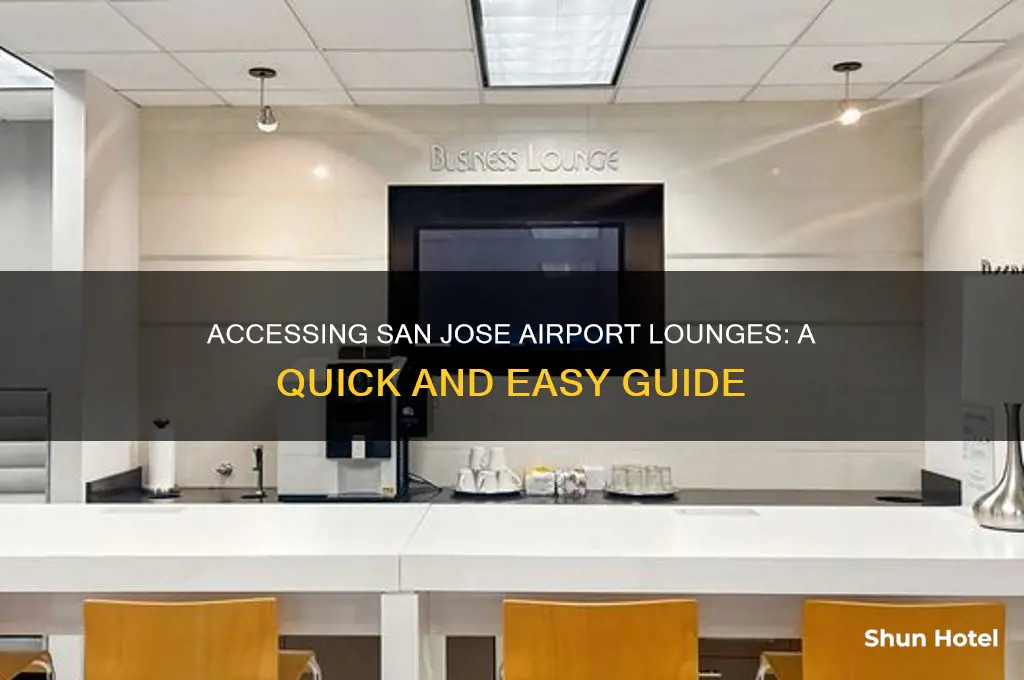 how to get in san jose airport lounge