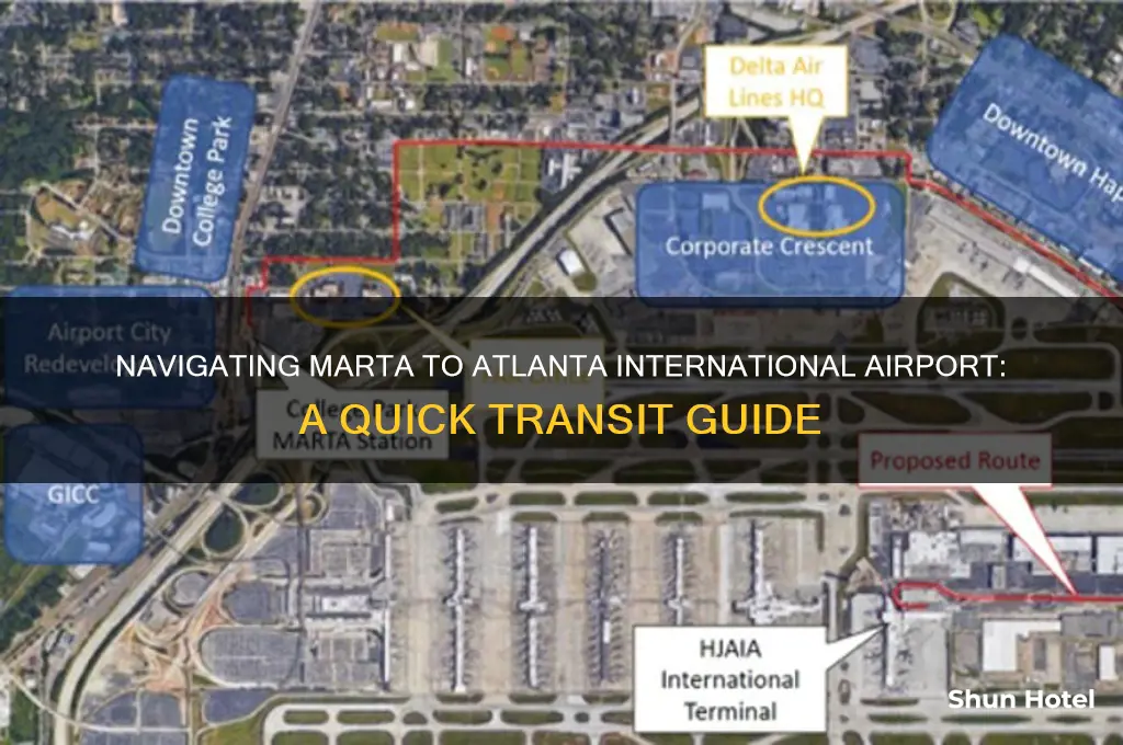 how to get international airport from marta station