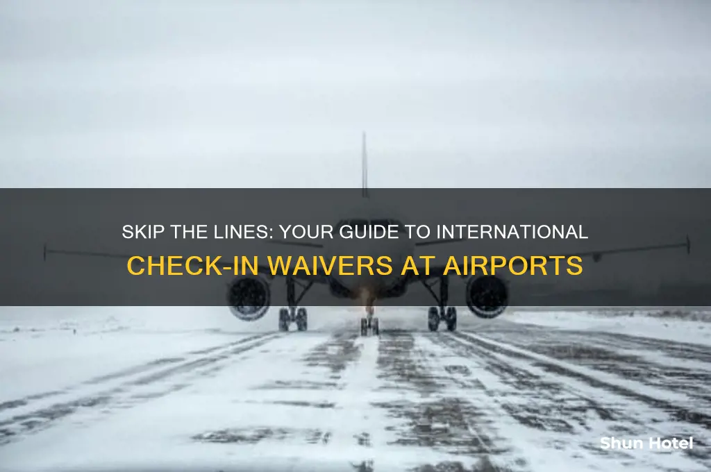 how to get international check in waiver at airports