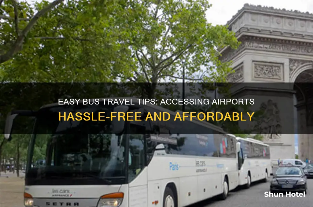 how to get into airport with bus