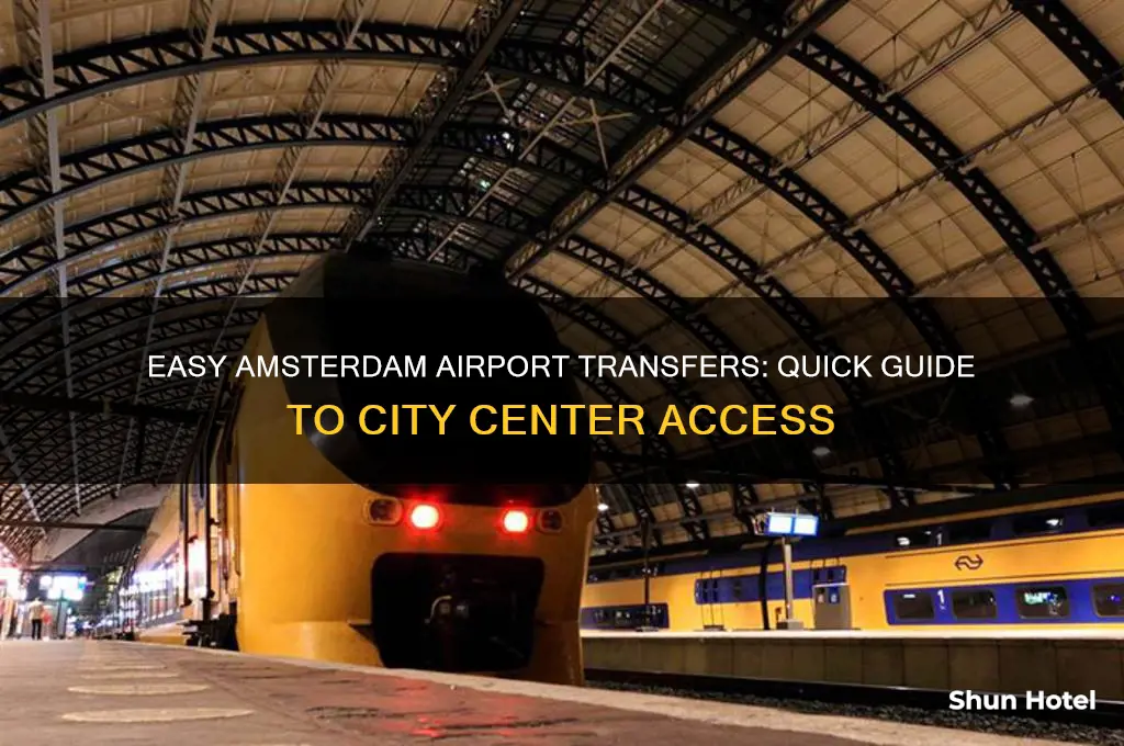 how to get into amsterdam from airport