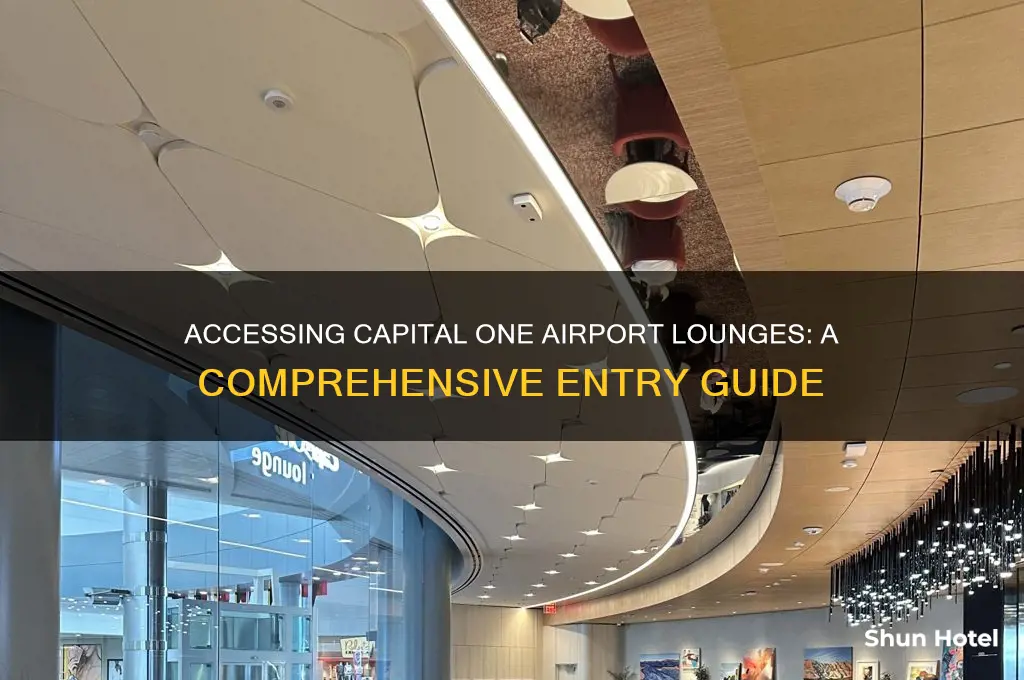 how to get into capital one airport lounge