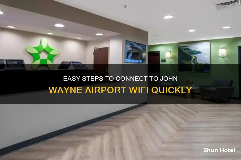 how to get into john wayne airport wifi