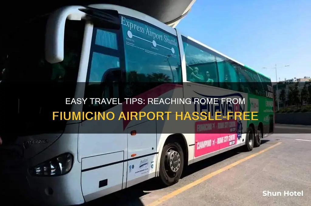 how to get into rome from fiumicino airport