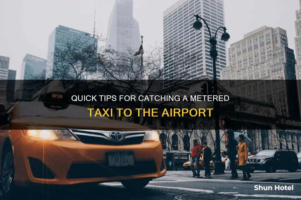 how to get into that metered taxi to the airport