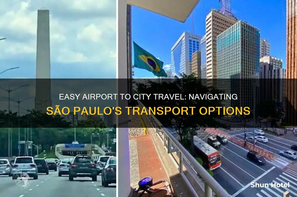 how to get into town from airport sao paulo