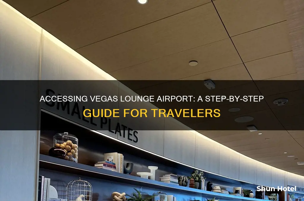 how to get into vegas lounge airport