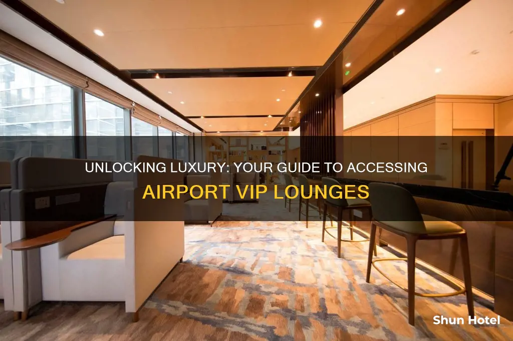 how to get into vip lounge airport