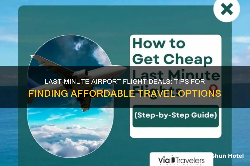 how to get last minute airport flights