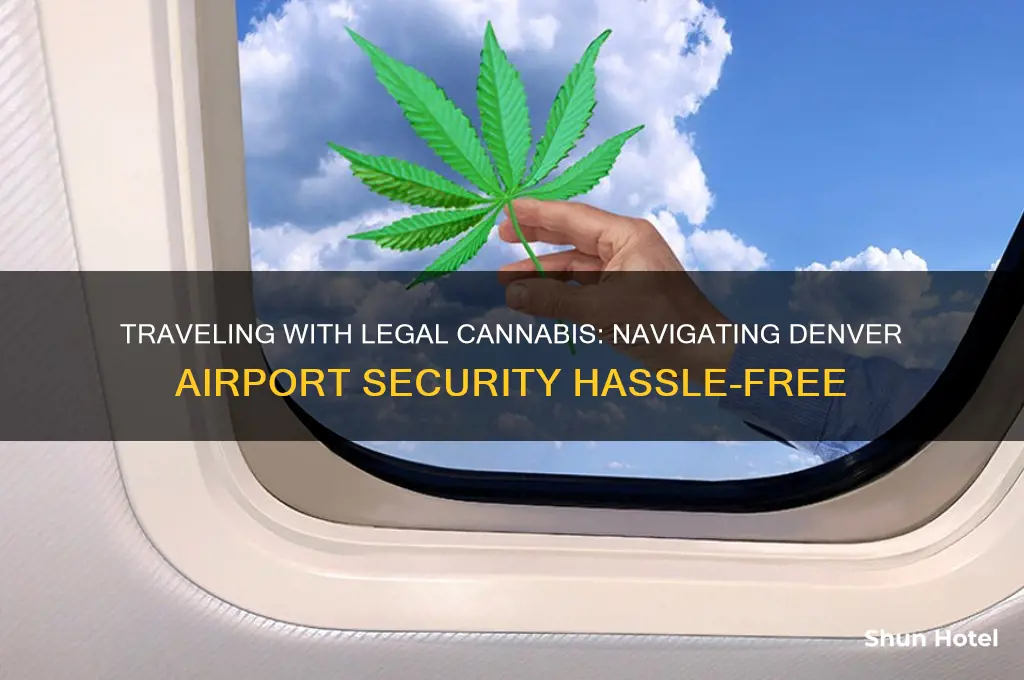 how to get legally obtained pot thru denver airport security