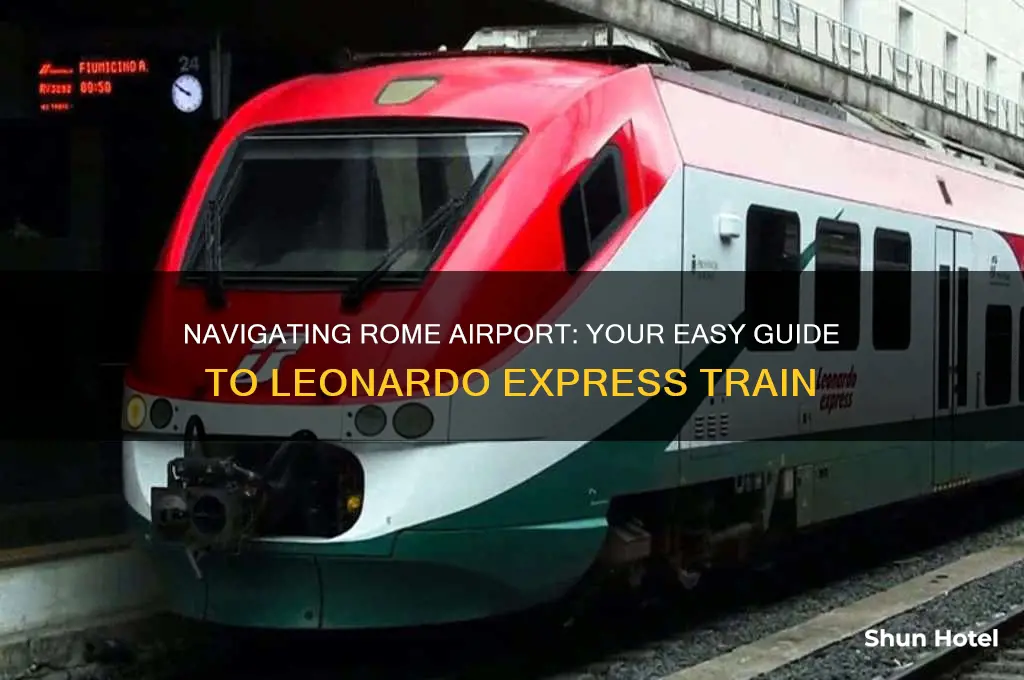how to get leonardo express from rome airport