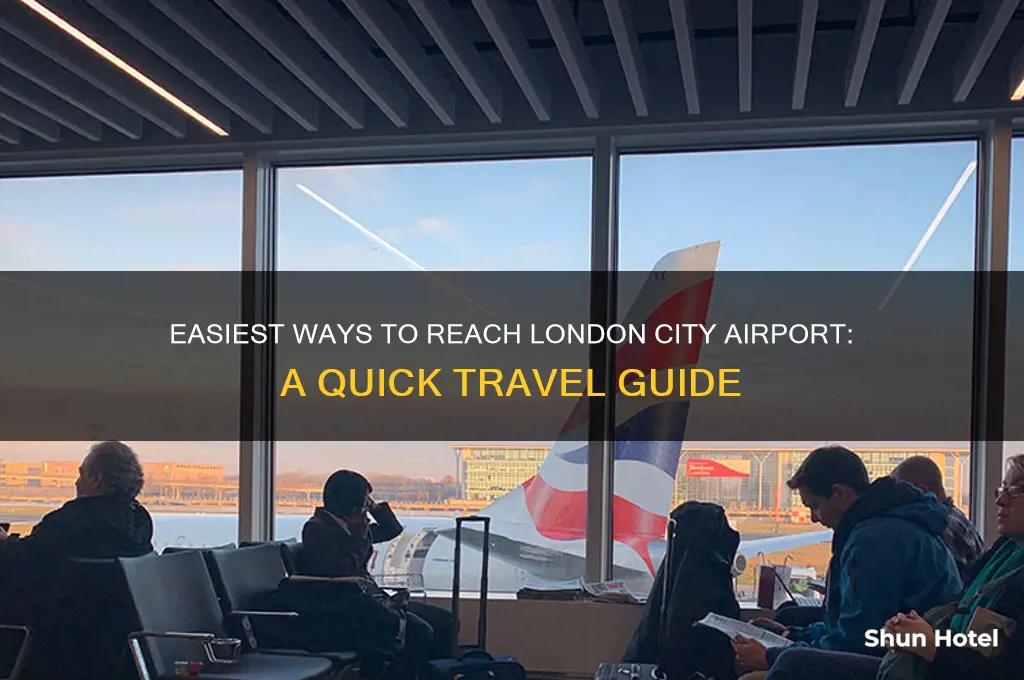how to get london city airport