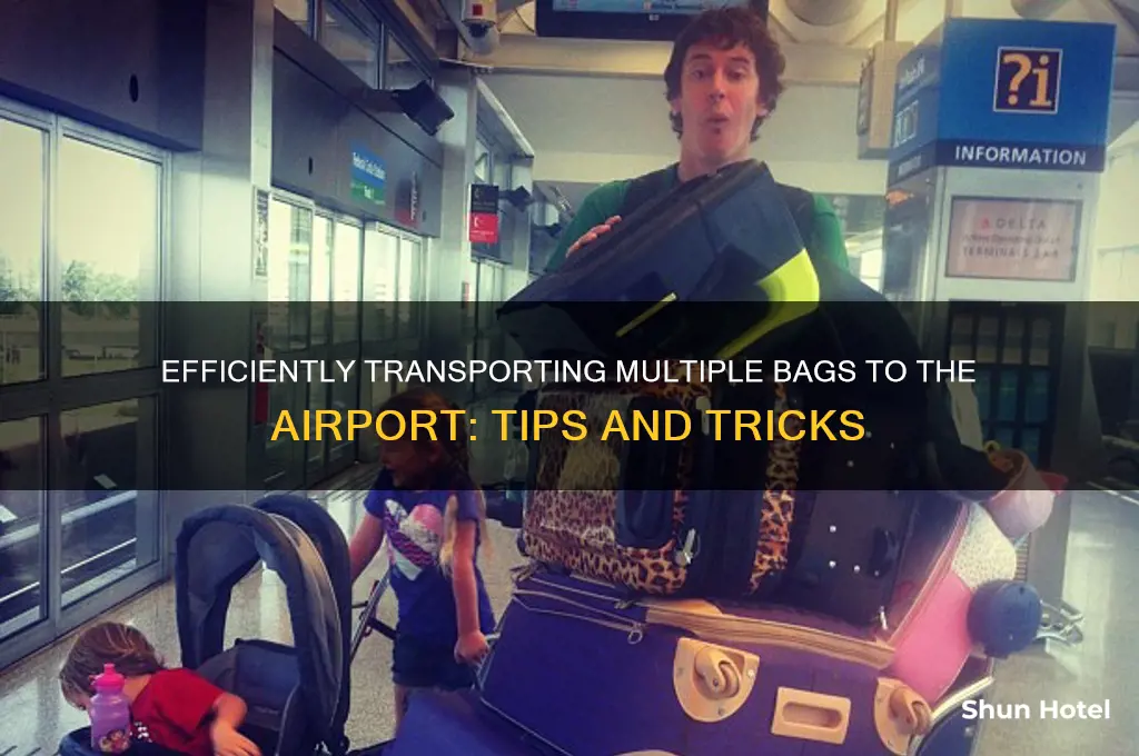 how to get lots of luggage to an airport