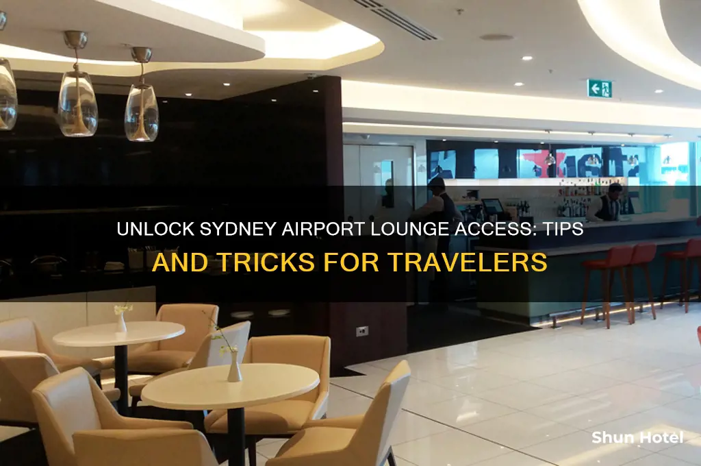 how to get lounge access at sydney airport