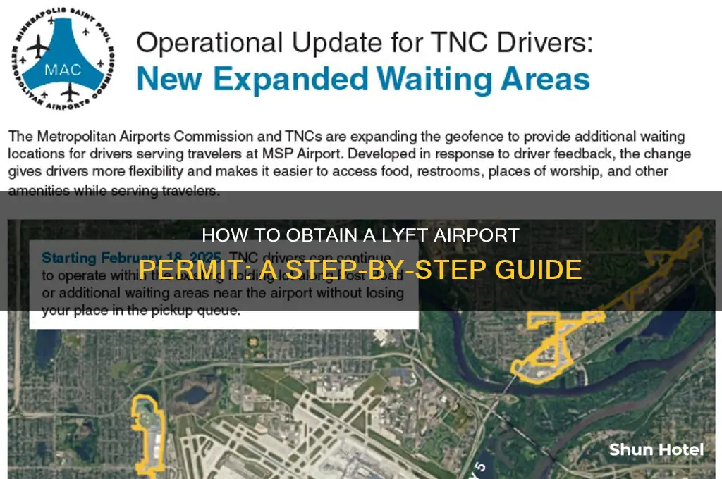 how to get lyft airport permit