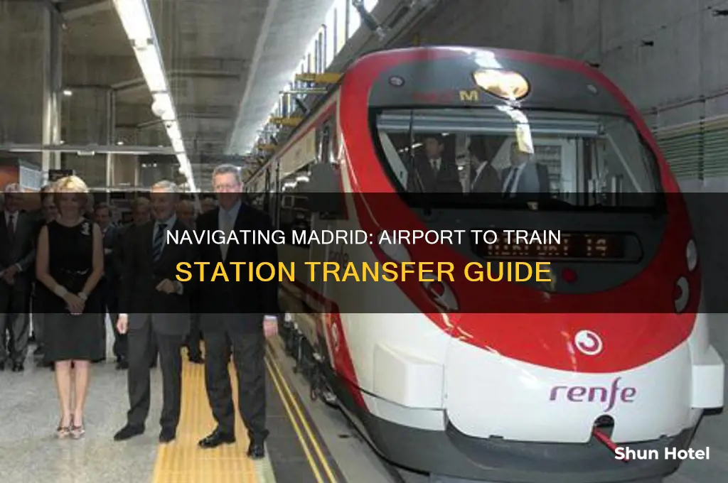 how to get madrid airport to train station