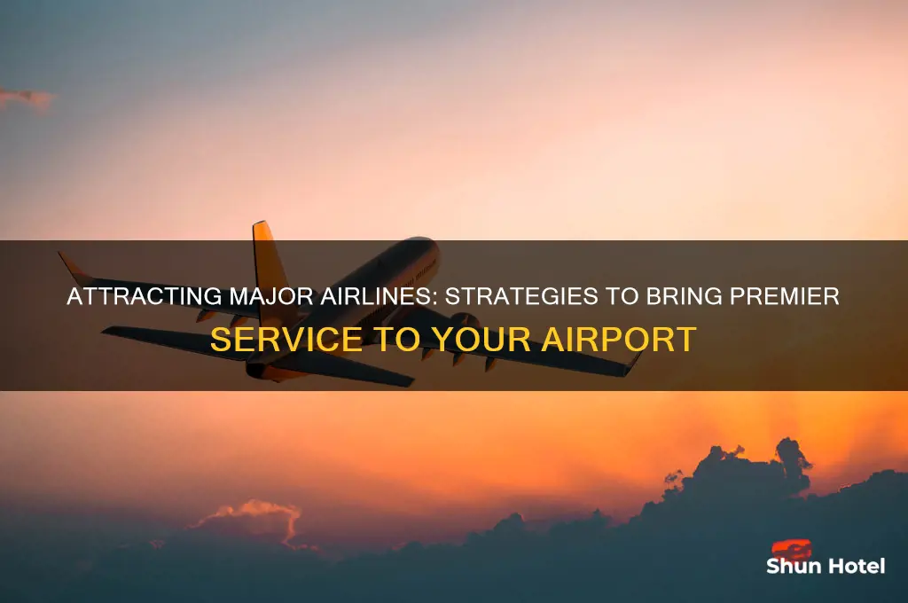 how to get major airline service to your airport