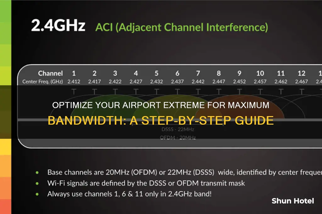 how to get max bandwidth from airport extrme