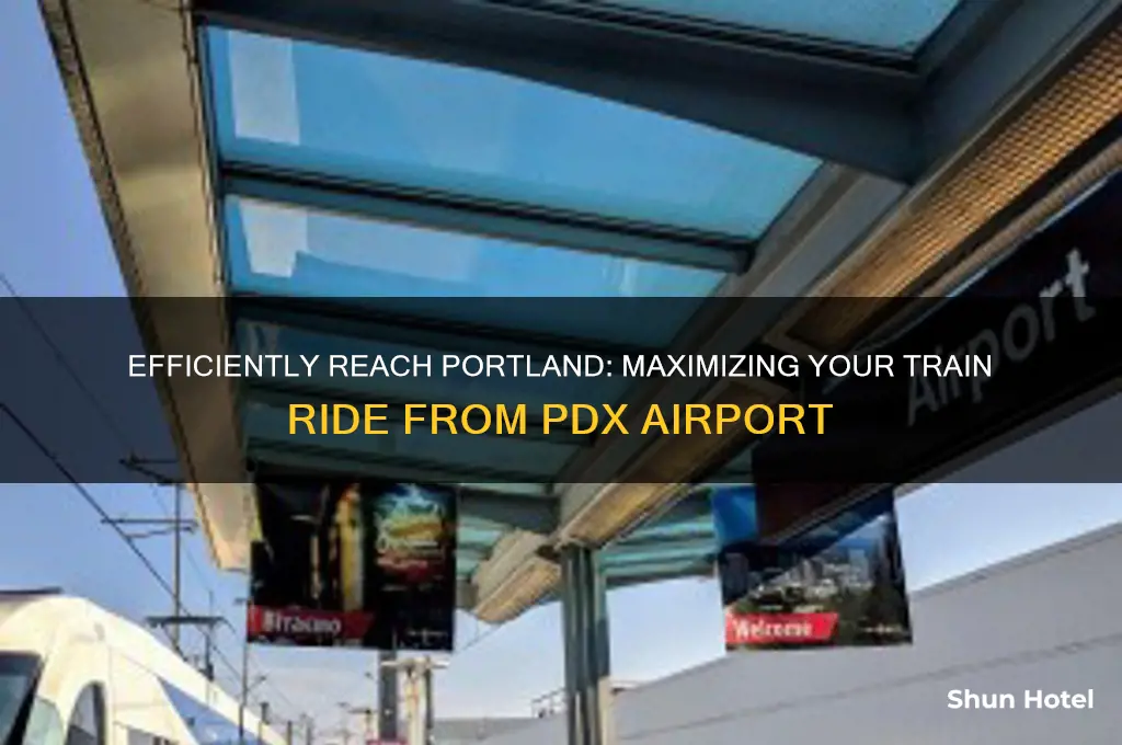 how to get max train from pdx airport